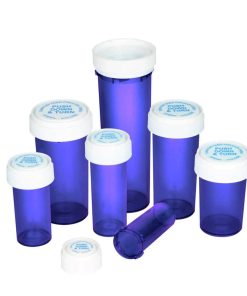 Purple Reversible Cap Vials